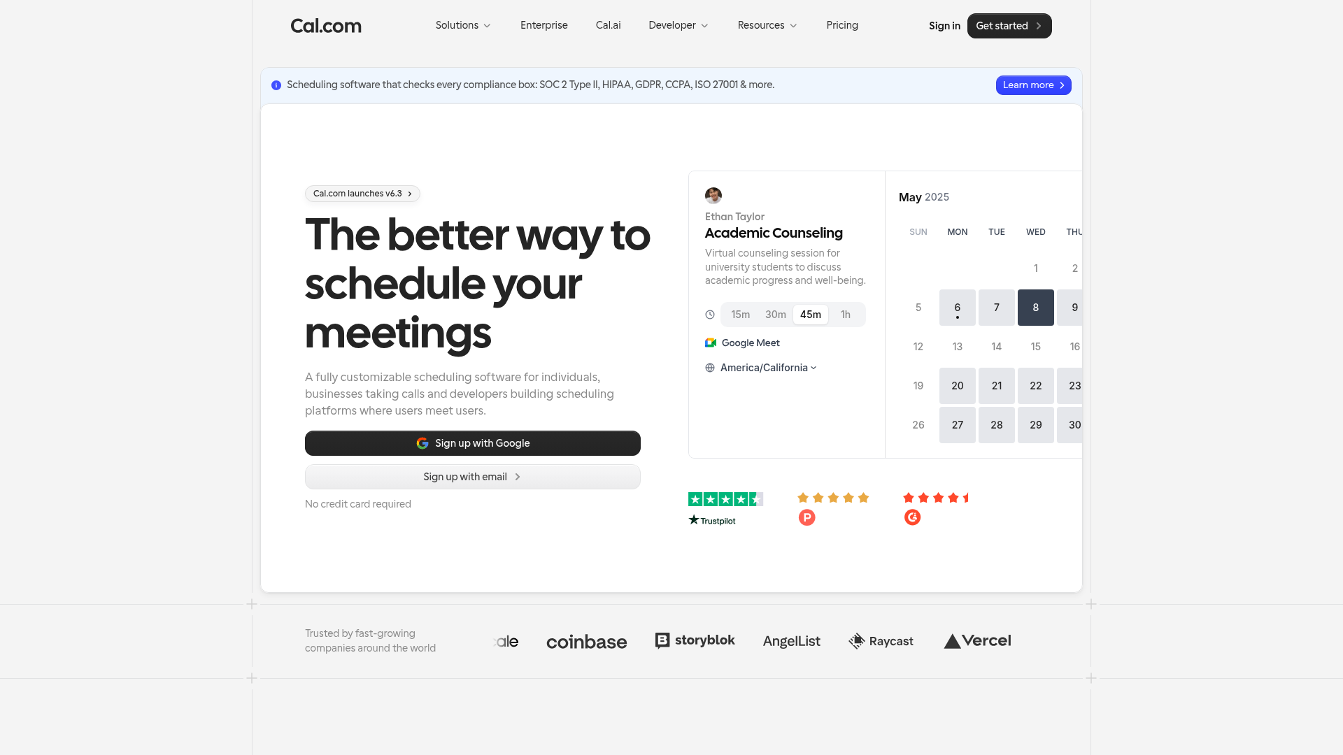 Cal.com product screenshot