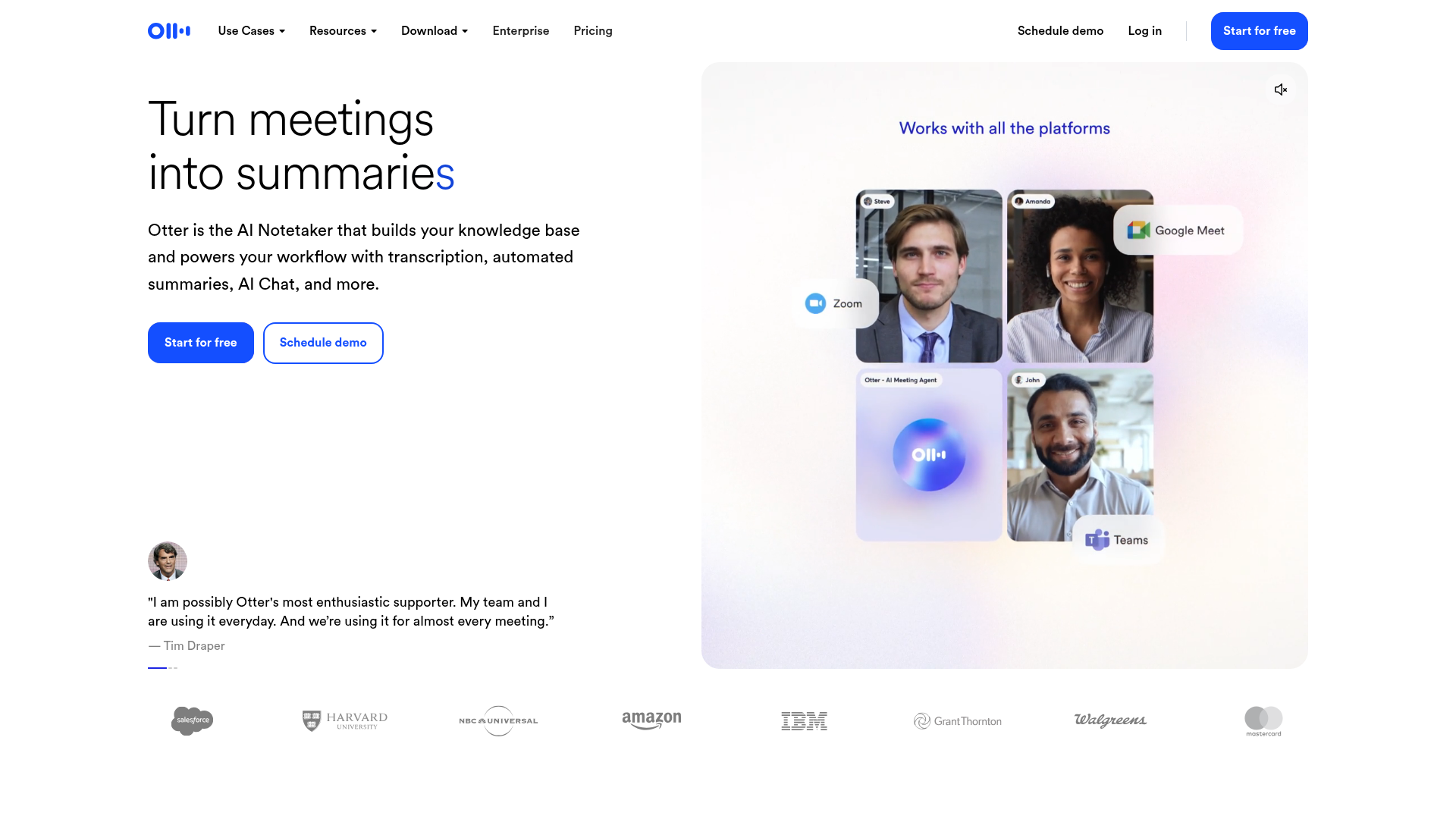 Otter.ai product screenshot